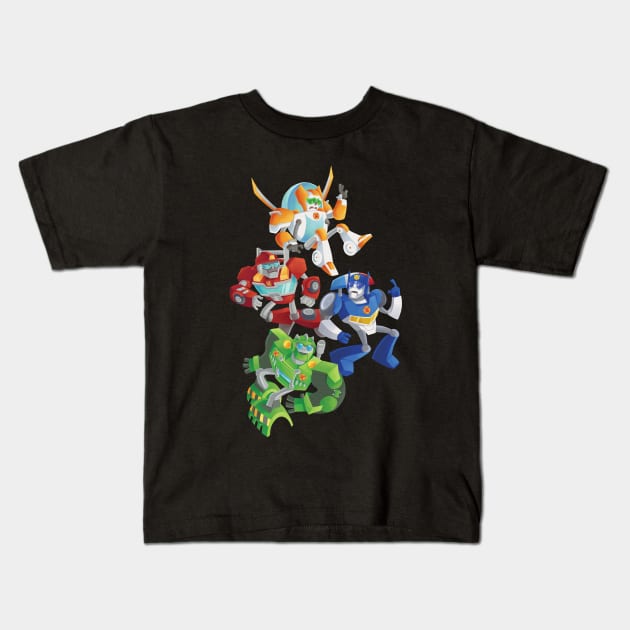 Rescue Bots: Fall to the Rescue Kids T-Shirt by glitzbot